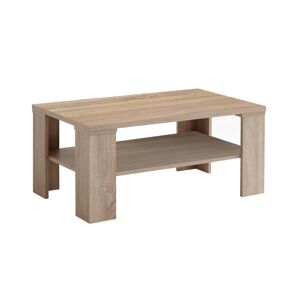 Calicosy Table Basse 1 Étagere H46 cm Beige 100x46x60cm