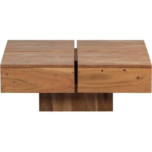 WOOOD Table basse carrée en bois L 80