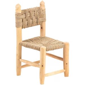 HYDILE Chaise enfant en bois et corde