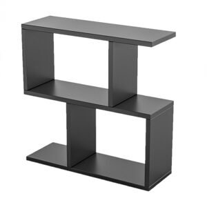 Toilinux Table d'appoint gris anthracite Gris 60x60x20cm