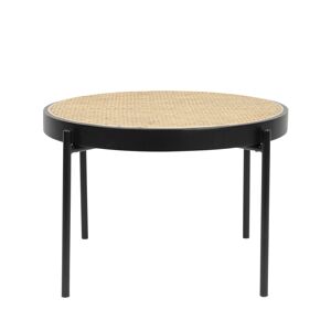 Zuiver Table basse en rotin et bois a¸60cm noir Noir 65x40x65cm