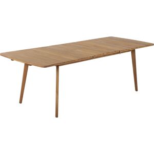 ELLE Decoration Table de jardin extensible en bois d'acacia 180/230 cm Marron 180x75x90cm