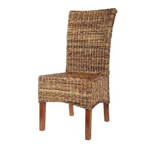 Rotin Design Chaise en abaca naturel tressé marron - Publicité