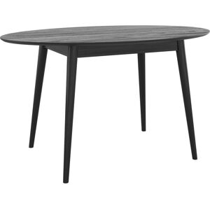 Rendez-Vous Deco Table ovale 6 personnes en bois noir 130 cm Noir 130x75x80cm