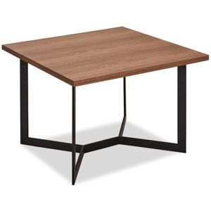 Furnhouse Table basse carrée effet bois et métal