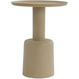 Light & Living Table d'appoint beige metal ø39cm