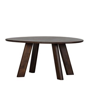 Table à manger de forme organique en bois 160x110cm bois foncé Marron 160x76x110cm