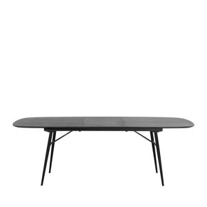 Pomax Table à manger extensible 180-230x105cm noir Noir 180x76x105cm