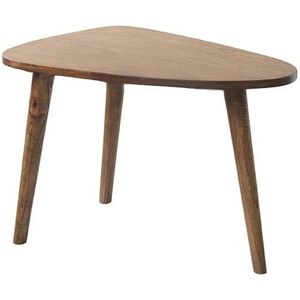 Bois Dessus Bois Dessous Table basse en mindi massif finition noyer 62 cm Marron 62x42x43cm