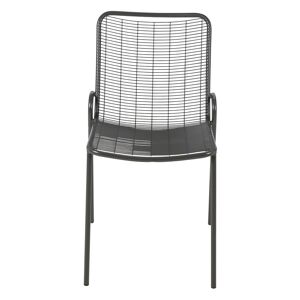 Zago Chaise de jardin metal anthracite Gris 60x84x47cm