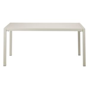 Zago Table de jardin 160cm metal beige Beige 80x75x160cm