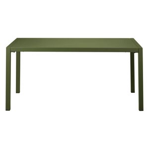 Zago Table de jardin 160cm metal vert fonce Vert 80x75x160cm