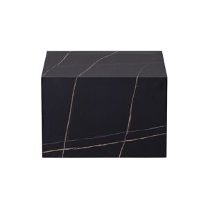 WOOOD Table basse aspect marbre noir Noir 60x40x60cm