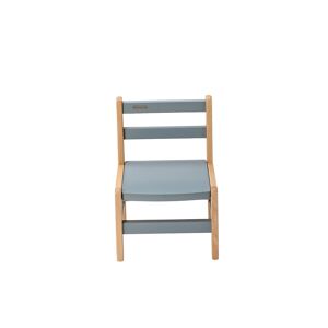 Combelle Chaise enfant en bois hybride bleu gris