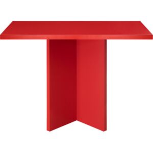 RNT by Really Nice Things Table de salle a manger carree panneau stratifiee 3cm Rouge Flamme 100