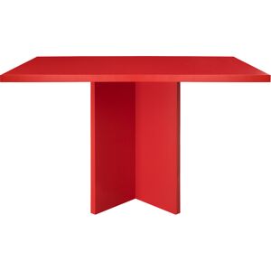 RNT by Really Nice Things Table a manger rectangulaire panneau stratifie 3cm Rouge Flamme 90x120