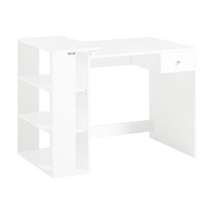 SoBuy Bureau 1 tiroir effet bois blanc