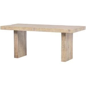 Basiclabel Table à manger en manguier 6 personnes, marron, 180x90 cm