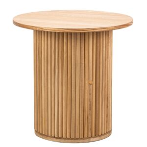 Nordlys Table d'appoint en bois massif coloris naturel Marron 50x49x50cm