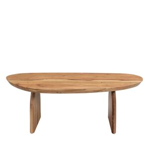 Drawer Table basse organique en bois massif d'acacia bois fonce
