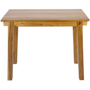 Drawer Table de bar en acacia H100xL120cm bois foncé - Publicité