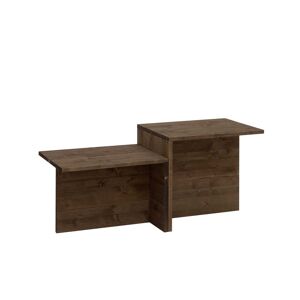 Decowood Table basse en bois de sapin marron 100x44,6cm - Publicité