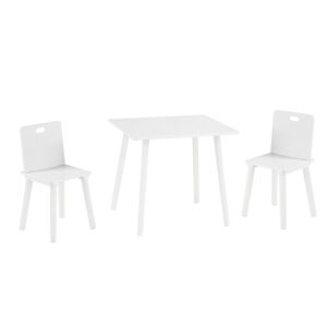 roba Ensemble table et 2 chaises enfants en bois blanc - Publicité