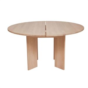 Table marron en chêne Ø140xH74cm Marron 140x74x140cm