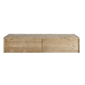 Hannun Console d entrée flottante en bois couleur naturel