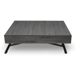 Menzzo Table basse relevable bois vintage - Publicité