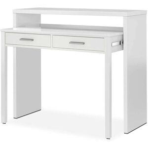 Dmora Console effet bois blanc