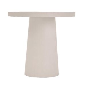 Hannun Table à manger du microciment couleur blanc 80 cm