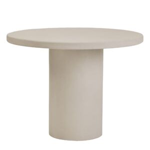 Hannun Table à manger microciment blanc 180 cm