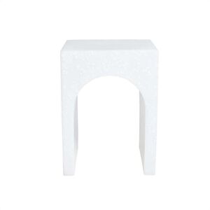 OYOY Living Design Tabouret blanc en plastique en recycle H42x28x31cm Blanc 28x42x31cm