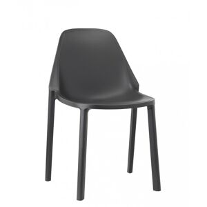 Scab Design Chaise design en plastique gris Gris 53x2x53cm