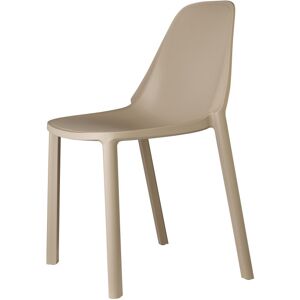 Scab Design Chaise design en plastique taupe Marron 53x2x53cm