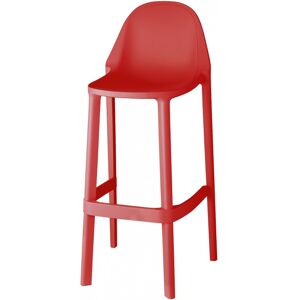 Tabouret design en plastique rouge Rouge 48x95x48cm