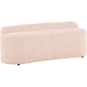 Meubles & Design Banc moderne 160cm en tissu boucle beige