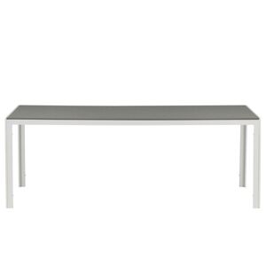 Meubles & Design Table de jardin scandinave en bois et metal gris Gris 205x74x90cm