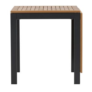 Meubles & Design Table de jardin extensible effet bois Marron 132x75x70cm