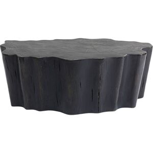 Kare Design Table basse souche d'arbre en fibre de verre noire