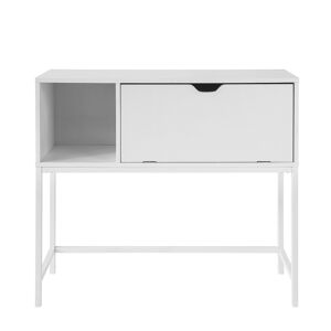 SoBuy Table console en panneau de particule blanc - Publicité