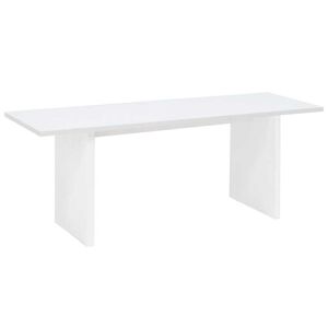 Decowood Table basse en bois de sapin blanc 120x45cm - Publicité