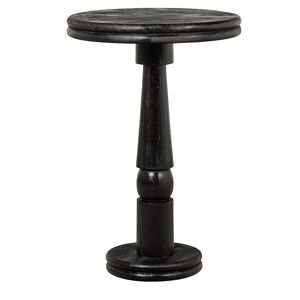 WOOOD Table de bar ronde noire D70