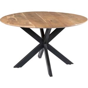 Moloo URBAN-Table à manger ronde 6 personnes D130 cm, Spider et Acacia - Publicité