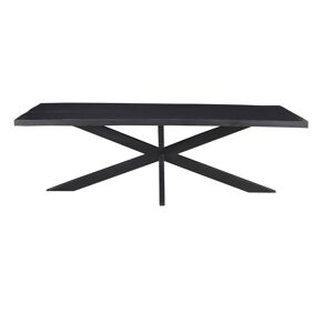 Moloo UZES-Table a manger 6/8 personnes L180, Spider et Manguier noir Marron 90x76x180cm