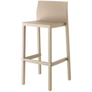 Tabouret design en plastique taupe Marron 48x88x48cm