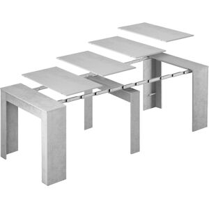 Dmora Table extensible effet bois-beton 51/237x90 cm