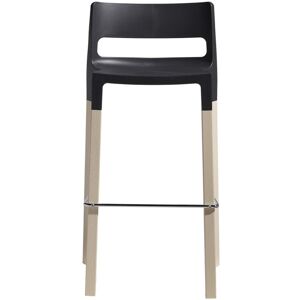 Tabouret design en bois gris Gris 52x97x52cm