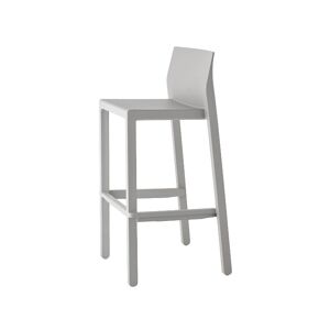 Tabouret design en plastique gris clair Gris 48x88x48cm